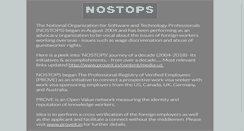 Desktop Screenshot of nostops.org