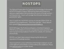 Tablet Screenshot of nostops.org